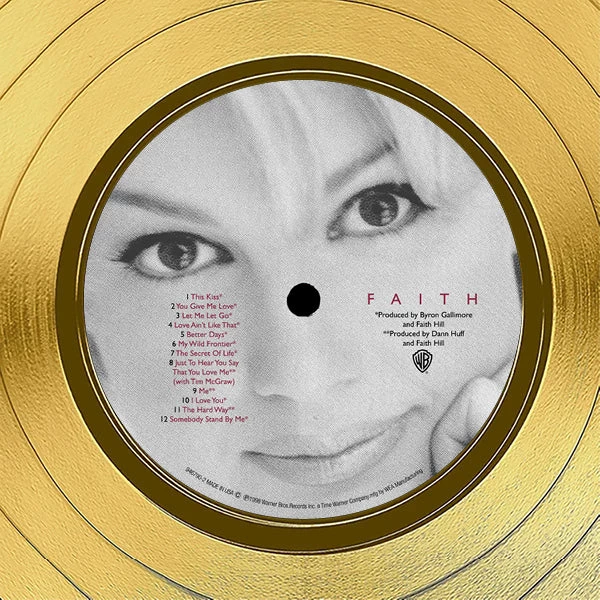 RARE-T Faith Hill - Faith Gold LP Limited Signature Edition Studio Licensed Custom Frame 5 RARE-T Faith Hill - Faith Gold LP Limited Signature Edition Studio Licensed Custom Frame