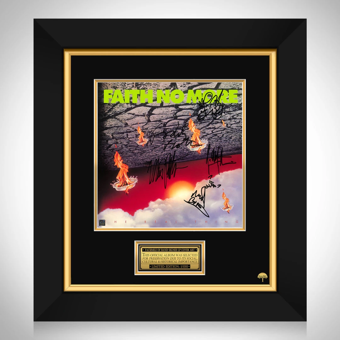 RARE-T Faith No More - The Real Thing LP Cover Limited Signature Edition Studio Licensed Custom Frame Limited Edition Frames 1 RARE-T Faith No More - The Real Thing LP Cover Limited Signature Edition Studio Licensed Custom Frame Limited Edition Frames