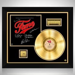 RARE-T Fame 1980 - Original Soundtrack From The Motion Picture Gold LP Limited Signature Edition Studio Licensed Custom Frame