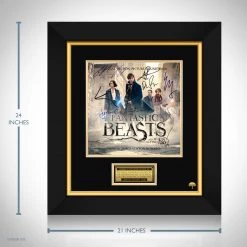 RARE-T Fantastic Beasts And Where To Find Them - Original Motion Picture Soundtrack LP Cover Limited Signature Edition Studio Licensed Custom Frame Limited Edition Frames