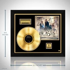 RARE-T Fantastic Beasts And Where To Find Them - Original Motion Picture Soundtrack Gold LP Limited Signature Edition Studio Licensed Custom Frame Limited Edition Frames 14 RARE-T Fantastic Beasts And Where To Find Them - Original Motion Picture Soundtrack Gold LP Limited Signature Edition Studio Licensed Custom Frame Limited Edition Frames