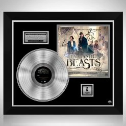 RARE-T Fantastic Beasts And Where To Find Them - Original Motion Picture Soundtrack Platinum LP Limited Signature Edition Studio Licensed Custom Frame Limited Edition Frames