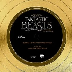 RARE-T Fantastic Beasts And Where To Find Them - Original Motion Picture Soundtrack Gold LP Limited Signature Edition Studio Licensed Custom Frame Limited Edition Frames 18 RARE-T Fantastic Beasts And Where To Find Them - Original Motion Picture Soundtrack Gold LP Limited Signature Edition Studio Licensed Custom Frame Limited Edition Frames