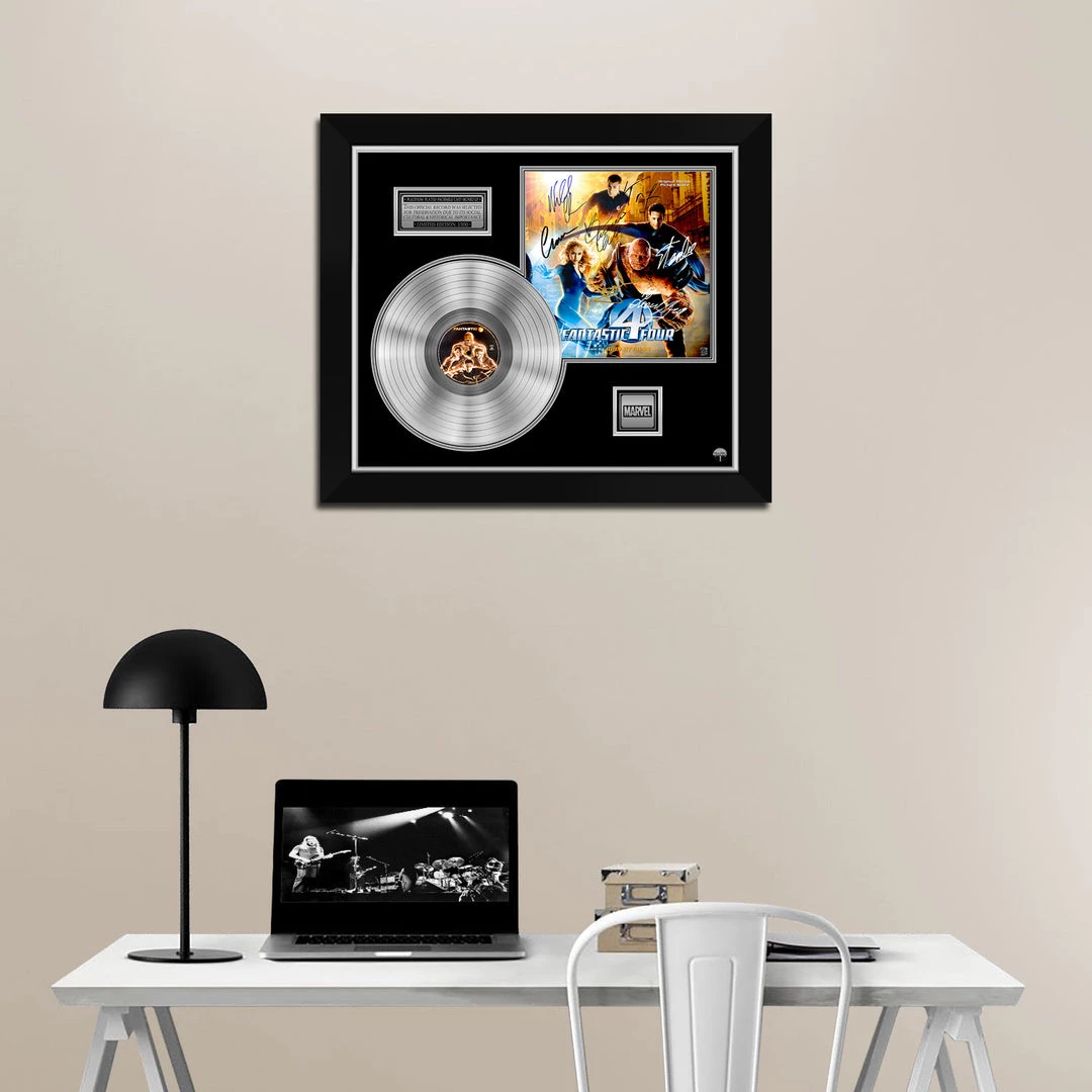RARE-T Fantastic Four 2005 - Original Motion Picture Score Platinum LP Limited Signature Edition Studio Licensed Custom Frame 2 RARE-T Fantastic Four 2005 - Original Motion Picture Score Platinum LP Limited Signature Edition Studio Licensed Custom Frame
