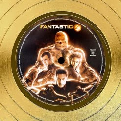 RARE-T Limited Edition Frames Fantastic Four 2005 - Original Motion Picture Score Gold LP Limited Signature Edition Studio Licensed Custom Frame