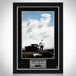 RARE-T Fast & Furious 6 Movie Mini Poster Limited Signature Edition Studio Licensed Custom Frame