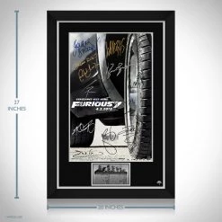 RARE-T Limited Edition Frames Fast & Furious 7 Mini Poster Limited Signature Edition Studio Licensed Custom Frame