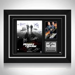 RARE-T Fast & Furious Presents Hobbs & Shaw Script Limited Signature Edition Studio Licensed Custom Frame