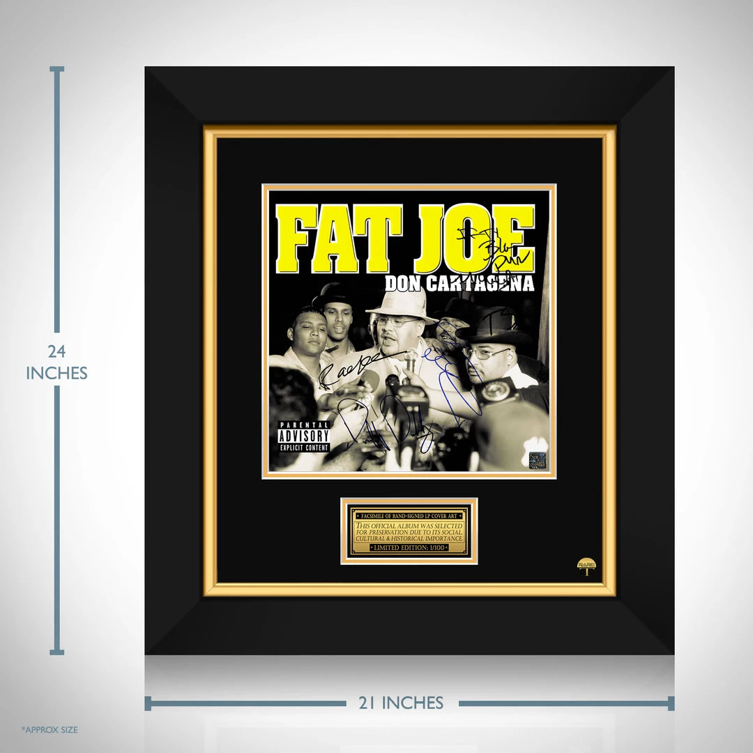 RARE-T Fat Joe - Don Cartagena LP Cover Limited Signature Edition Studio Licensed Custom Frame Limited Edition Frames 3 RARE-T Fat Joe - Don Cartagena LP Cover Limited Signature Edition Studio Licensed Custom Frame Limited Edition Frames