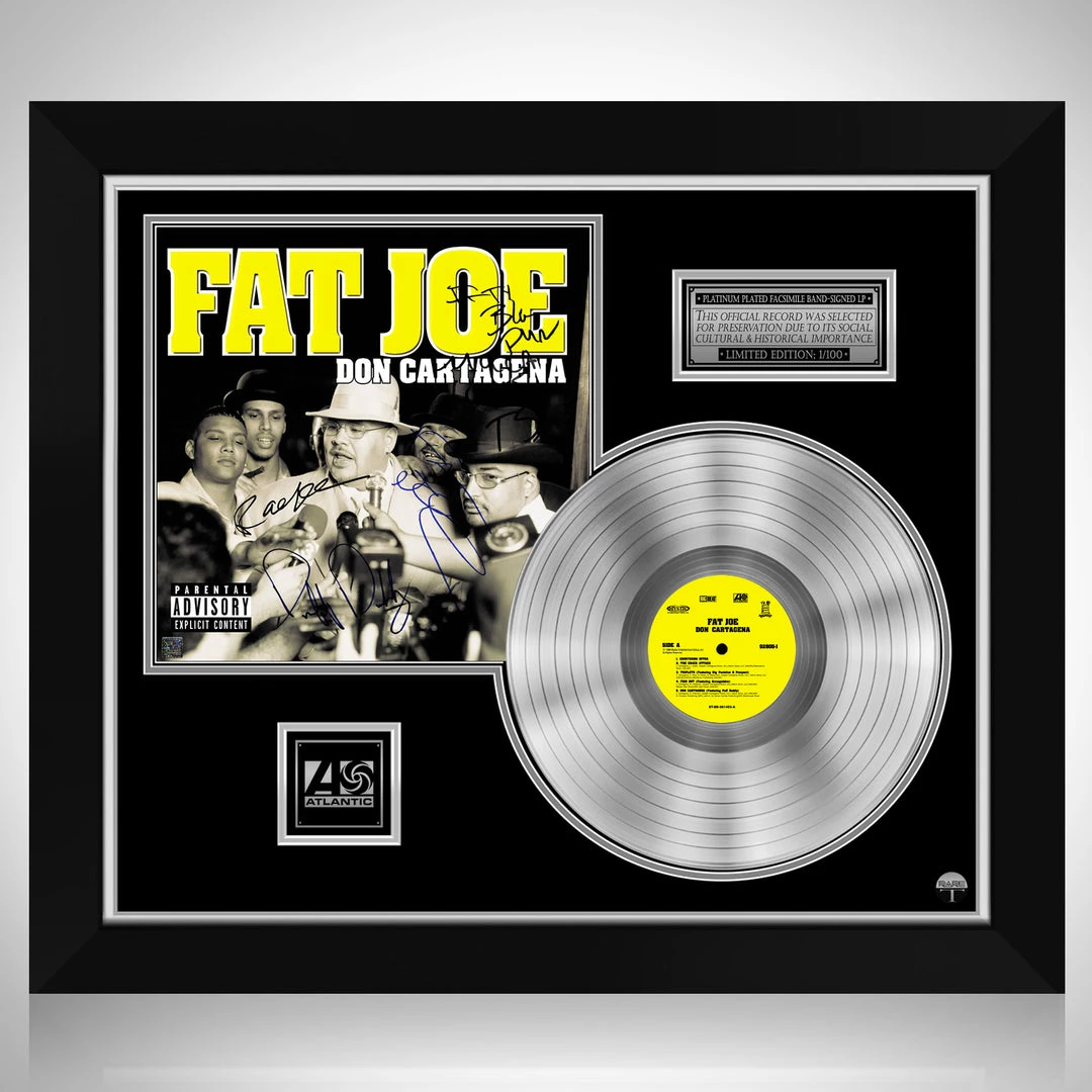 RARE-T Limited Edition Frames Fat Joe - Don Cartagena Platinum LP Limited Signature Edition Studio Licensed Custom Frame 1 RARE-T Limited Edition Frames Fat Joe - Don Cartagena Platinum LP Limited Signature Edition Studio Licensed Custom Frame