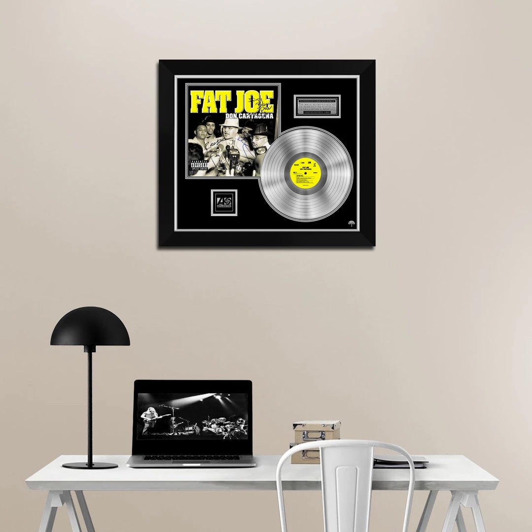 RARE-T Limited Edition Frames Fat Joe - Don Cartagena Platinum LP Limited Signature Edition Studio Licensed Custom Frame 2 RARE-T Limited Edition Frames Fat Joe - Don Cartagena Platinum LP Limited Signature Edition Studio Licensed Custom Frame