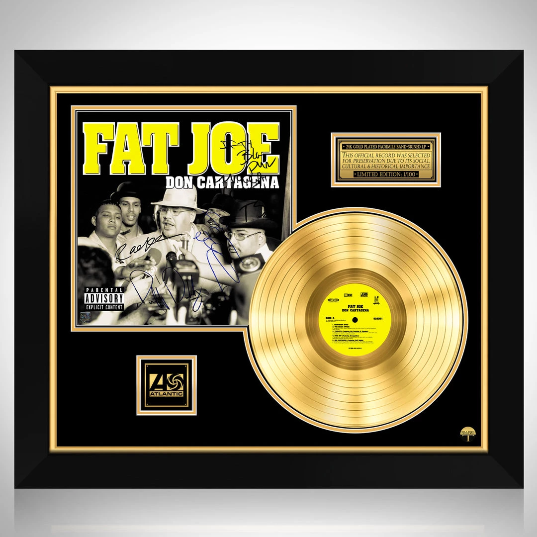 RARE-T Fat Joe - Don Cartagena Gold LP Limited Signature Edition Studio Licensed Custom Frame Limited Edition Frames 1 RARE-T Fat Joe - Don Cartagena Gold LP Limited Signature Edition Studio Licensed Custom Frame Limited Edition Frames