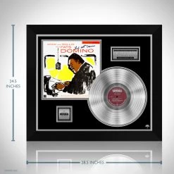 RARE-T Limited Edition Frames Fats Domino - Rock And Rollin' With Fats Domino Platinum LP Limited Signature Edition Studio Licensed Custom Frame