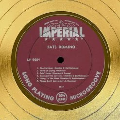 RARE-T Fats Domino - Rock And Rollin' With Fats Domino Gold LP Limited Signature Edition Studio Licensed Custom Frame Limited Edition Frames 14 RARE-T Fats Domino - Rock And Rollin' With Fats Domino Gold LP Limited Signature Edition Studio Licensed Custom Frame Limited Edition Frames