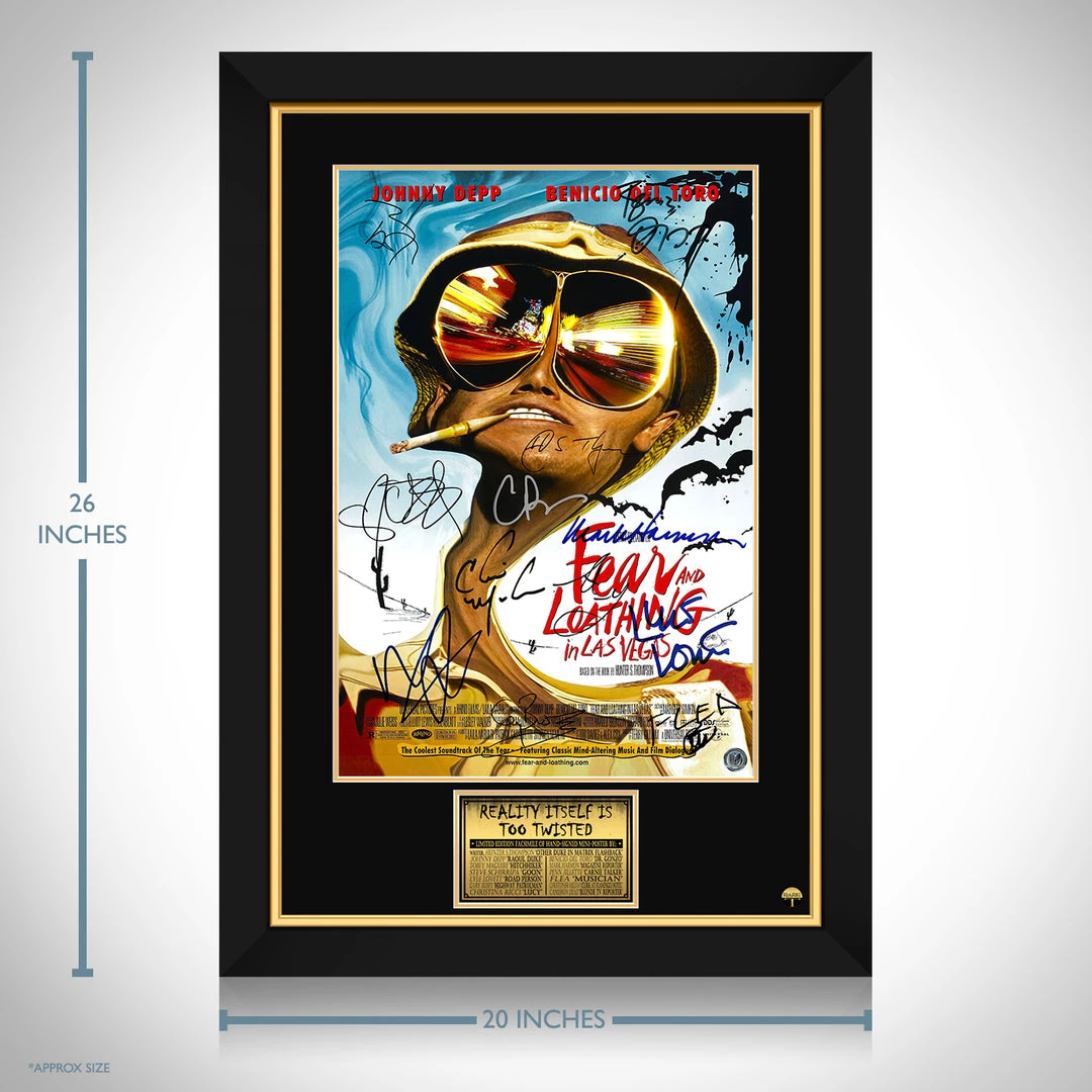 RARE-T NEW Fear & Loathing In Las Vegas Mini Poster Limited Signature Edition Studio Licensed Custom Frame 3 RARE-T NEW Fear & Loathing In Las Vegas Mini Poster Limited Signature Edition Studio Licensed Custom Frame