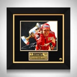 RARE-T Sports Memorabilia Fernando Alonso Photo Limited Signature Edition Studio Licensed Custom Frame