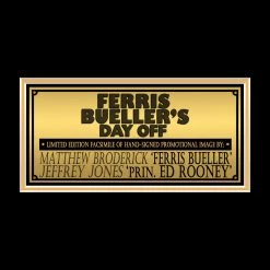 RARE-T Limited Edition Frames Ferris Bueller's Day Off Photo & VHS Limited Signature Edition Studio Licensed Custom Frame