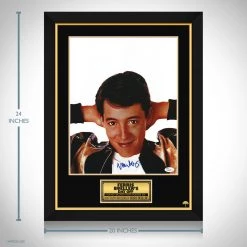 PPC Ferris Bueller's Day Off JSA Certified Hand-Signed Mini Poster By Matthew Broderick Custom Frame