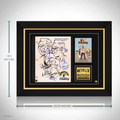 RARE-T F Is For Family Transcript Limited Signature Edition Studio Licensed Custom Frame Limited Edition Frames