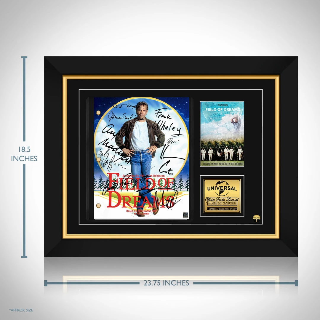 RARE-T Field Of Dreams Movie Script Limited Signature Edition Studio Licensed Custom Frame 8 RARE-T Field Of Dreams Movie Script Limited Signature Edition Studio Licensed Custom Frame