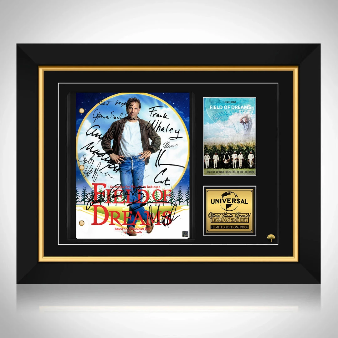 RARE-T Field Of Dreams Movie Script Limited Signature Edition Studio Licensed Custom Frame 1 RARE-T Field Of Dreams Movie Script Limited Signature Edition Studio Licensed Custom Frame