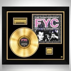 RARE-T Fine Young Cannibals - The Raw & The Cooked Gold LP Limited Signature Edition Studio Licensed Custom Frame Limited Edition Frames