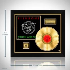 RARE-T Limited Edition Frames Fishbone - Truth And Soul Gold LP Limited Signature Edition Studio Licensed Custom Frame