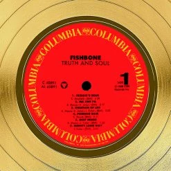 RARE-T Limited Edition Frames Fishbone - Truth And Soul Gold LP Limited Signature Edition Studio Licensed Custom Frame