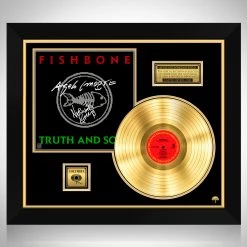 RARE-T Limited Edition Frames Fishbone - Truth And Soul Gold LP Limited Signature Edition Studio Licensed Custom Frame