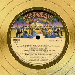 RARE-T Limited Edition Frames Flashdance - Soundtrack Gold LP Limited Signature Edition Studio Licensed Custom Frame