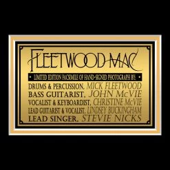 RARE-T NEW Fleetwood Mac Band Photo Limited Signature Edition Licensed Custom Frame