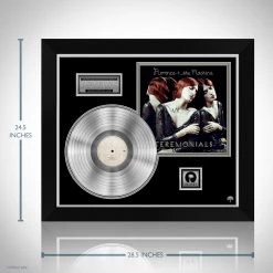 RARE-T Florence + The Machine - Ceremonials Platinum LP Limited Signature Edition Studio Licensed Custom Frame