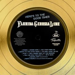 RARE-T Florida Georgia Line - Here's To The Good Times Gold LP Limited Signature Edition Studio Licensed Custom Frame