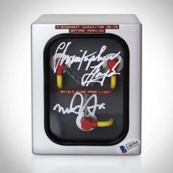 PPC Signed Memorabilia Back To The Future - Beckett Witnessed Certified Hand-Signed Flux Capacitor By Michael J. Fox & Christopher Lloyd With Custom Display