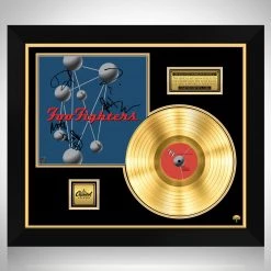 RARE-T Foo Fighters The Colour And The Shape Gold LP Limited Signature Edition Studio Licensed Custom Frame