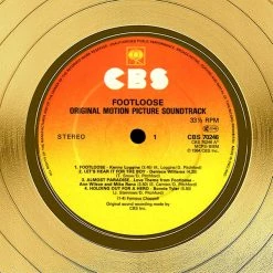 Rare-T Limited Edition Frames Footloose Soundtrack Gold LP Limited Signature Edition Studio Licensed Custom Frame