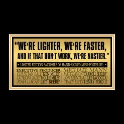 RARE-T Ford V Ferrari Mini Poster Limited Signature Edition Studio Licensed Custom Frame NEW 14 RARE-T Ford V Ferrari Mini Poster Limited Signature Edition Studio Licensed Custom Frame NEW