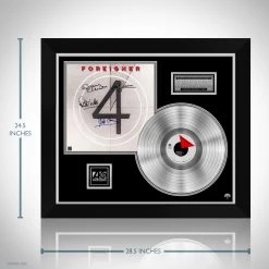 RARE-T Foreigner - 4 Platinum LP Limited Signature Edition Studio Licensed Custom Frame Limited Edition Frames 12 RARE-T Foreigner - 4 Platinum LP Limited Signature Edition Studio Licensed Custom Frame Limited Edition Frames