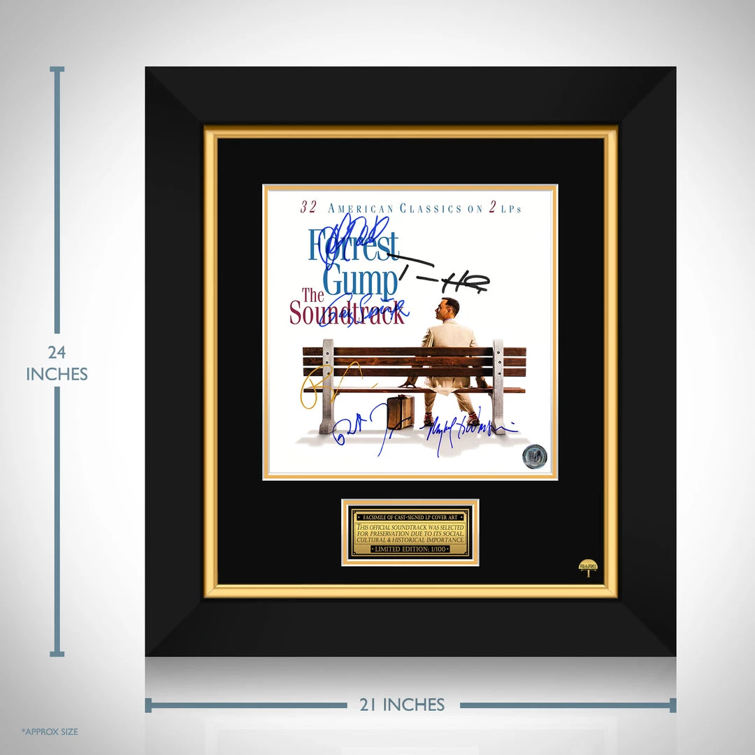 RARE-T Forrest Gump - Original Motion Picture Soundtrack LP Cover Limited Signature Edition Studio Licensed Custom Frame 3 RARE-T Forrest Gump - Original Motion Picture Soundtrack LP Cover Limited Signature Edition Studio Licensed Custom Frame