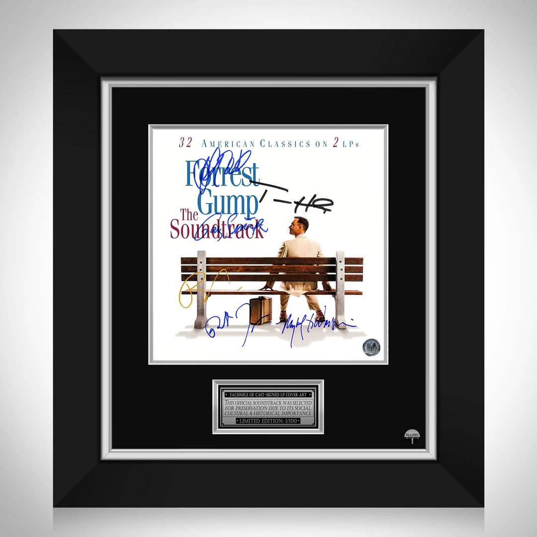 RARE-T Forrest Gump - Original Motion Picture Soundtrack LP Cover Limited Signature Edition Studio Licensed Custom Frame 11 RARE-T Forrest Gump - Original Motion Picture Soundtrack LP Cover Limited Signature Edition Studio Licensed Custom Frame