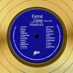 RARE-T NEW Forrest Gump - Original Motion Picture Soundtrack Gold LP Limited Signature Edition Studio Licensed Custom Frame