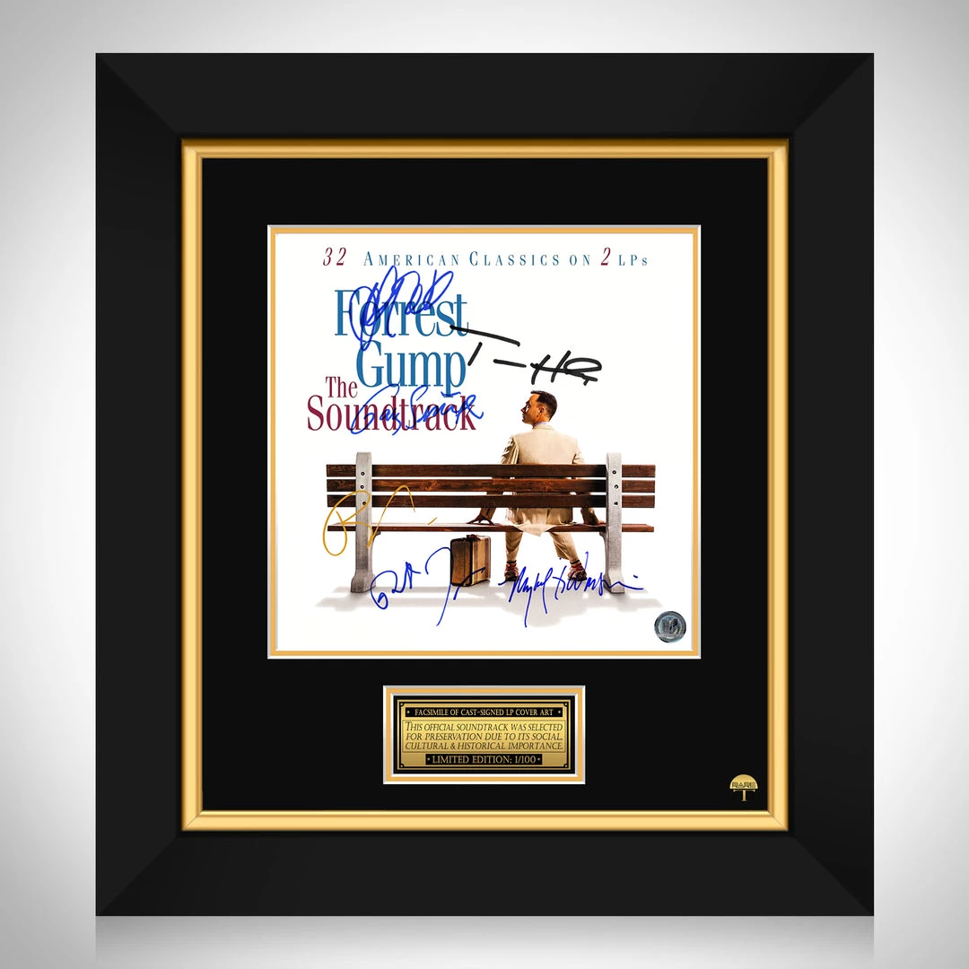 RARE-T Forrest Gump - Original Motion Picture Soundtrack LP Cover Limited Signature Edition Studio Licensed Custom Frame 1 RARE-T Forrest Gump - Original Motion Picture Soundtrack LP Cover Limited Signature Edition Studio Licensed Custom Frame