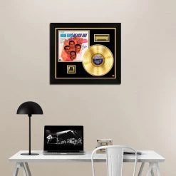 RARE-T Four Tops - Reach Out Gold LP Limited Signature Edition Studio Licensed Custom Frame Limited Edition Frames