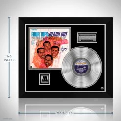 RARE-T Limited Edition Frames Four Tops - Reach Out Platinum LP Limited Signature Edition Studio Licensed Custom Frame