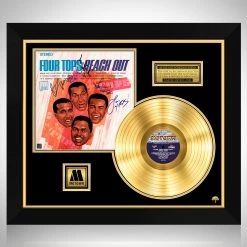RARE-T Four Tops - Reach Out Gold LP Limited Signature Edition Studio Licensed Custom Frame Limited Edition Frames