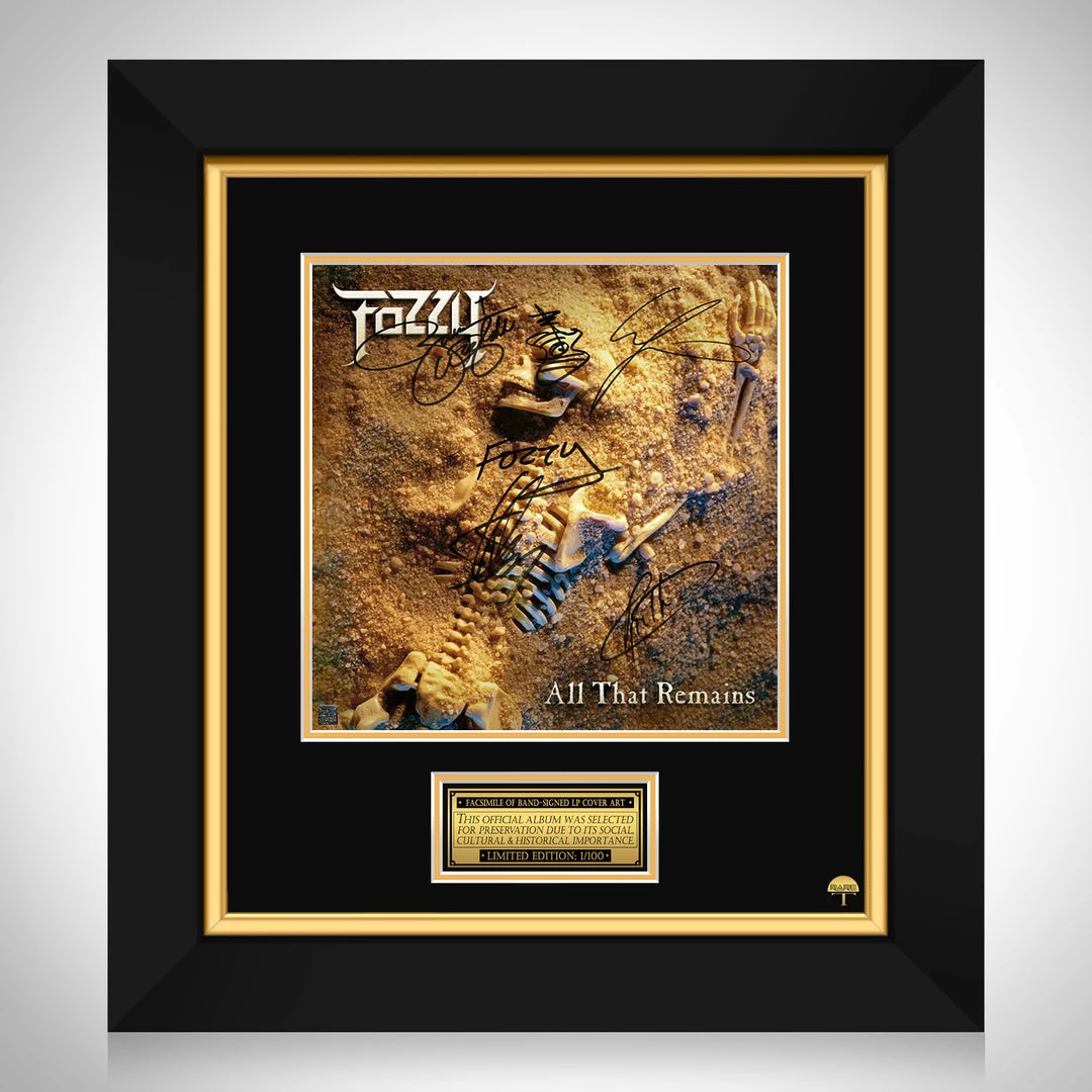 RARE-T Fozzy - All That Remains LP Cover Limited Signature Edition Studio Licensed Custom Frame 1 RARE-T Fozzy - All That Remains LP Cover Limited Signature Edition Studio Licensed Custom Frame