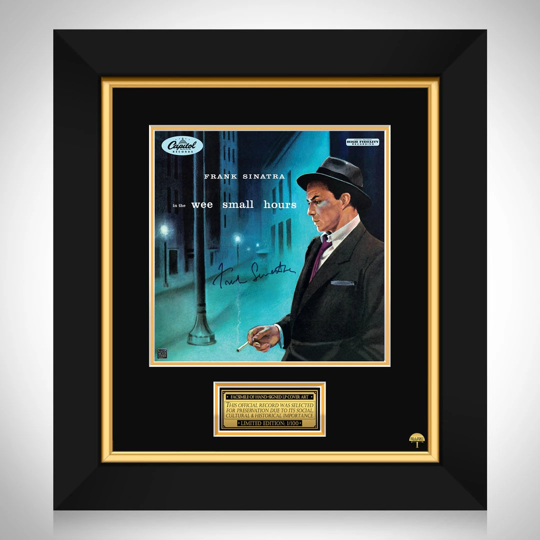 RARE-T Frank Sinatra - In The Wee Small Hours LP Cover Limited Signature Edition Studio Licensed Custom Frame 1 RARE-T Frank Sinatra - In The Wee Small Hours LP Cover Limited Signature Edition Studio Licensed Custom Frame