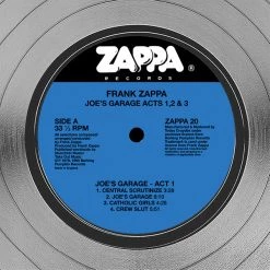 RARE-T Limited Edition Frames Frank Zappa - Joe's Garage Platinum LP Limited Signature Edition Studio Licensed Custom Frame