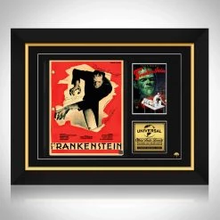 RARE-T Frankenstein (1931) Script Limited Signature Edition Studio Licensed Custom Frame