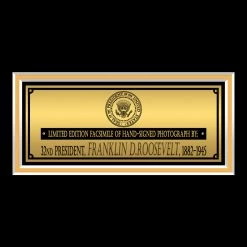 RARE-T Franklin D. Roosevelt Limited Signature Edition Studio Licensed Photo Custom Frame Limited Edition Frames